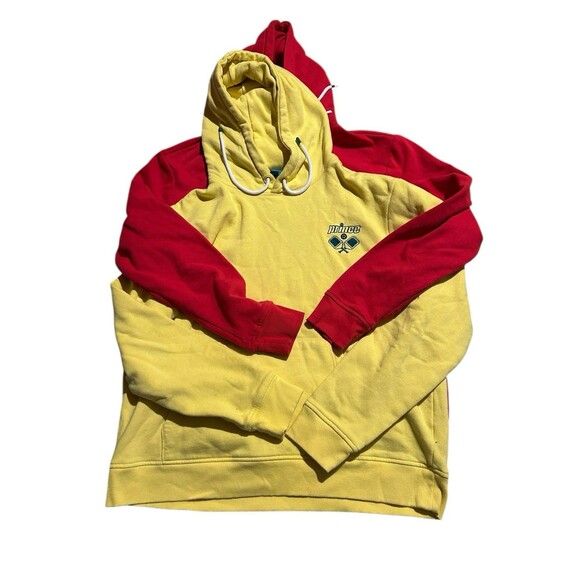Two Prince‎ Pickleball Unisex Size Large Hoodie Pullover Sweatshirt Red Yellow - Picture 1 of 7